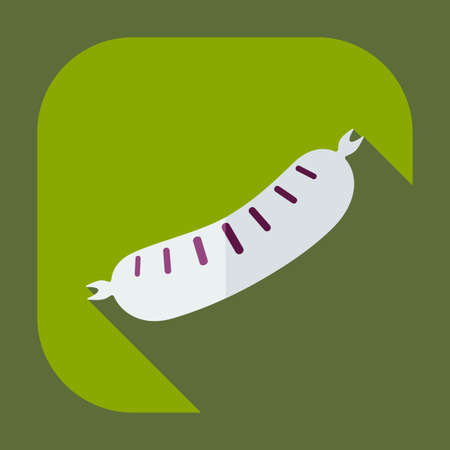 Flat modern design with shadow icons, sausagesのイラスト素材