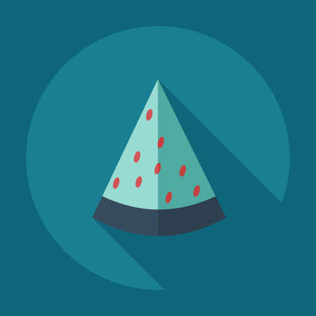 Flat modern design with shadow icons watermelonのイラスト素材