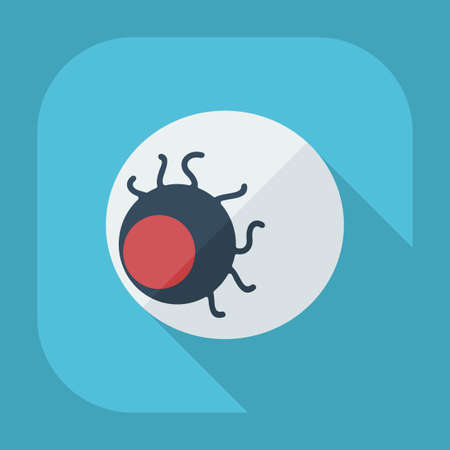 Flat modern design with shadow eye halloweenのイラスト素材