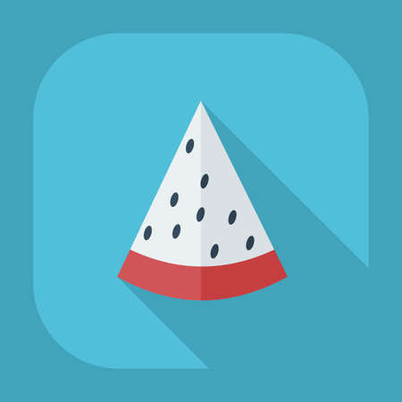 Flat modern design with shadow icons watermelonのイラスト素材