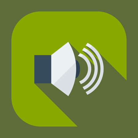 Flat modern design with shadow icons soundのイラスト素材