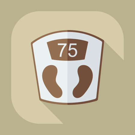Flat modern design with shadow icon scalesのイラスト素材