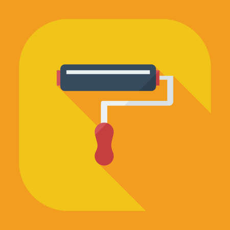 Flat modern design with shadow icons rollerのイラスト素材