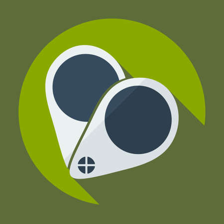 Flat modern design with shadow icon opticsのイラスト素材
