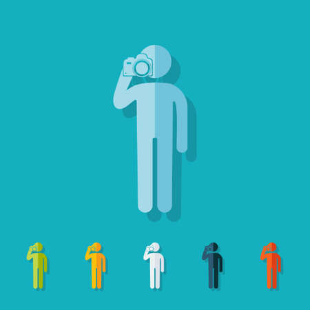 figure stick icon vector  peaopleのイラスト素材