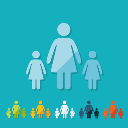 figure stick icon vector  peaopleのイラスト素材