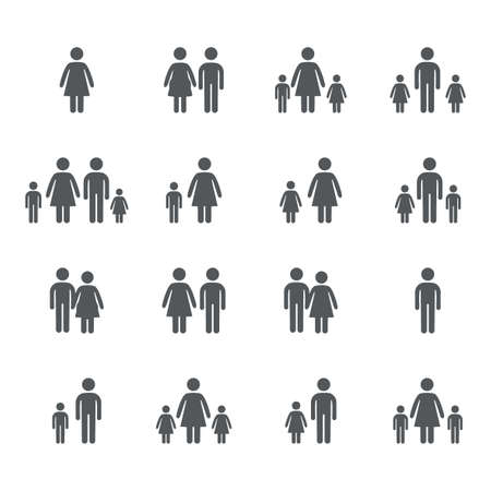 figure stick icon vector  peaopleのイラスト素材