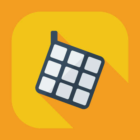 Flat modern design with shadow icons potholderのイラスト素材