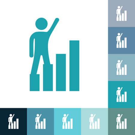 stick figure of human silhouette.のイラスト素材