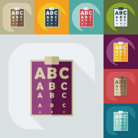 Flat modern design with shadow icon opticsのイラスト素材