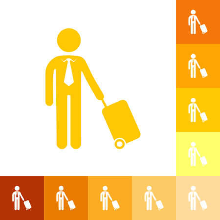 stick figure man silhouette icon.のイラスト素材