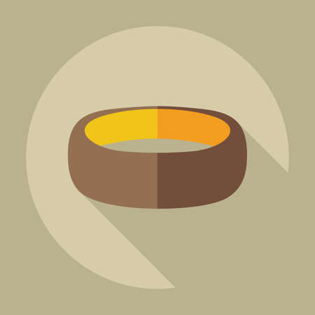 Flat modern design with shadow icons bijouterieのイラスト素材