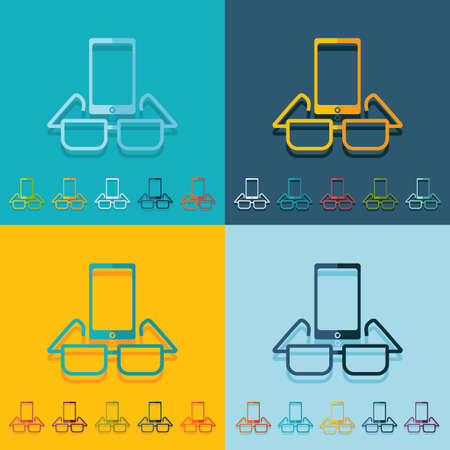 stick figure of human silhouette. vector pictureのイラスト素材