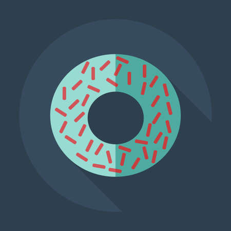 Flat modern design with shadow icons cakeのイラスト素材