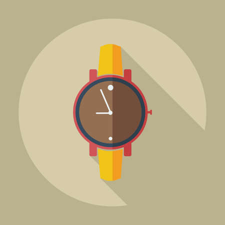Flat modern design with shadow icons Wrist Watchのイラスト素材