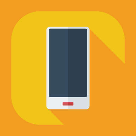 Flat modern design with shadow icons mobile phoneのイラスト素材