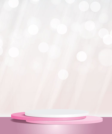 beautiful podium with blank space for product saleのイラスト素材