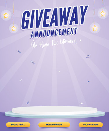 giveaway background with purple colour design vectorのイラスト素材