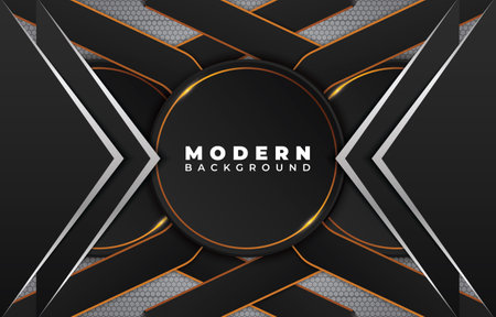elegant futuristic background with black colour designのイラスト素材