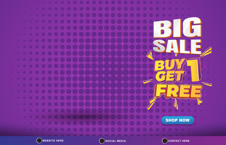 big sale discount template banner with blank space for product sale with abstract gradient purple and blue background design 9のイラスト素材