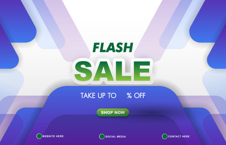 flash sale discount template banner with copy space for product sale with abstract gradient dark blue and white background design 10のイラスト素材