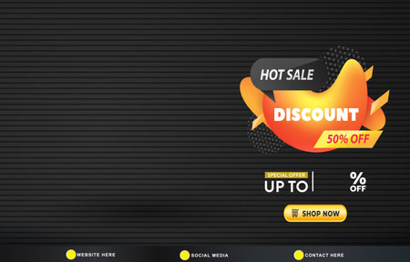 sale discount template banner with copy space for product sale with abstract gradient black background design 047のイラスト素材