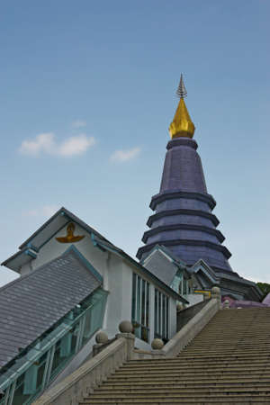 Beautiful pagoda at northern of Thailandの写真素材