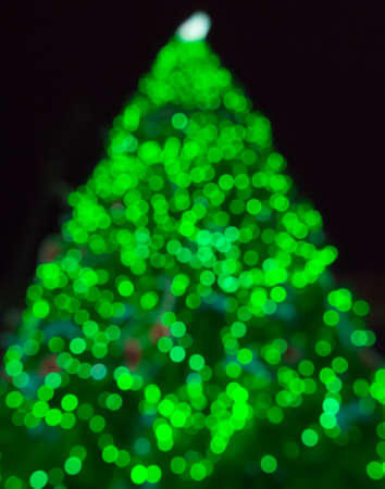 Green circle bokeh as backgroundの写真素材