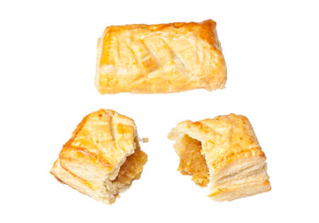 Crunchy pie with pineapple jam stuffedの写真素材