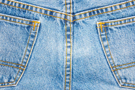 Close up of blue jeans texture for backgroundの写真素材