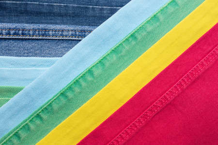 Denim jeans background with seam of jeans fashion designの写真素材