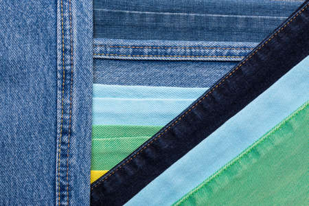 Denim jeans background with seam of jeans fashion designの写真素材