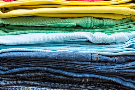 Denim jeans background with seam of jeans fashion designの写真素材