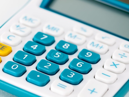 calculator for easy calculate mathematic and life styleの写真素材