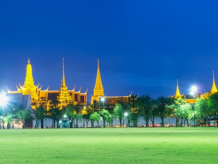 The beautiful Thai Royal Plaza in night time.の写真素材