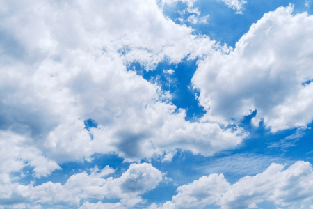 The beautiful blue sky in good day.