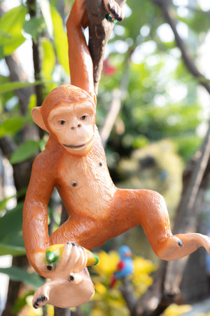 The monkey doll outdoor furniture home decoration itemsの写真素材