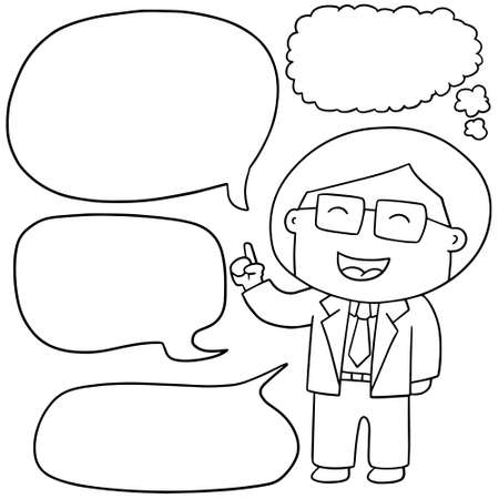vector set of businessmanのイラスト素材
