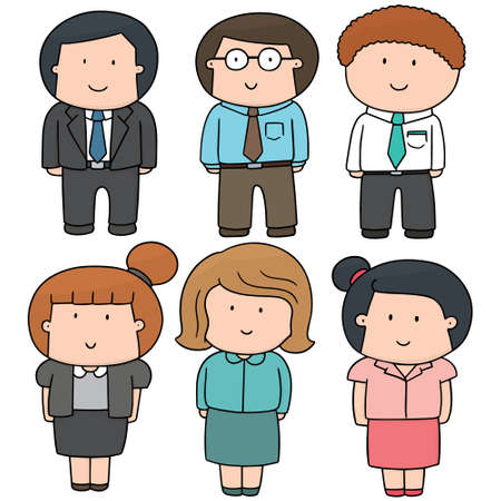 vector set of business personのイラスト素材