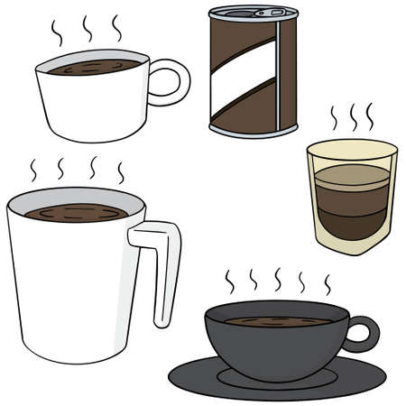 vector set of coffeeのイラスト素材