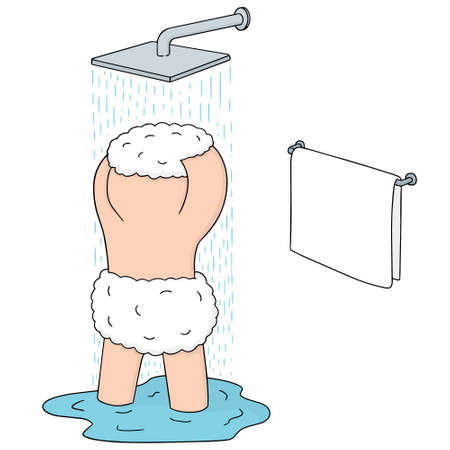 vector set of showerのイラスト素材