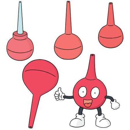 vector set of enemaのイラスト素材