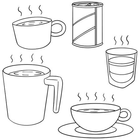 vector set of coffeeのイラスト素材