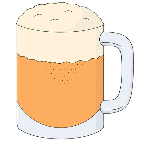 vector set of beerのイラスト素材