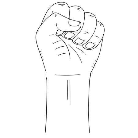 vector set of cartoon handのイラスト素材