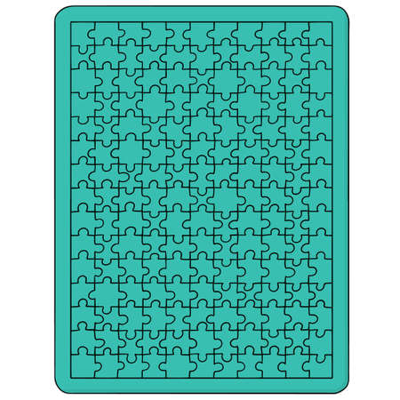 vector set of jigsaw puzzleのイラスト素材