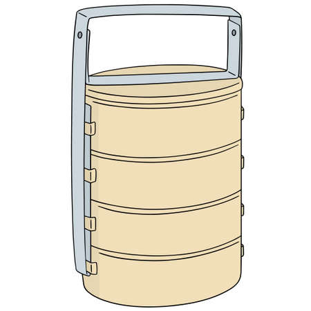 vector set of food carrierのイラスト素材