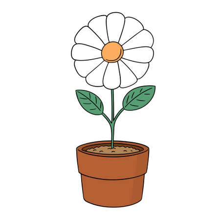 A vector set of flower on a plain background.のイラスト素材
