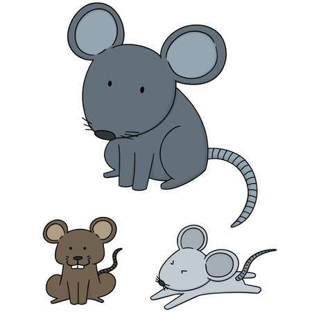 Set of miceのイラスト素材