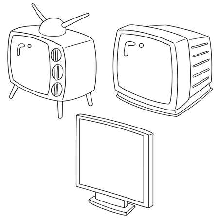 Set of TV.のイラスト素材